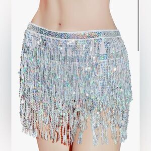 Bellydancing sequence belt/skirt one size